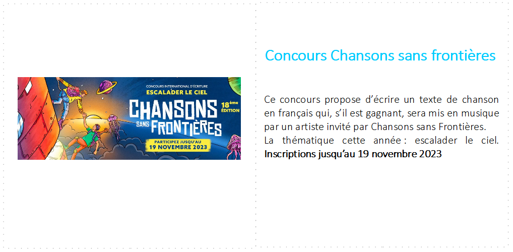 chansons sans frontieres